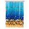 Contemporary Home Living 6' Blue, Yellow, and Orange Underwater Print Home and Bathroom Essentials Shower Curtain